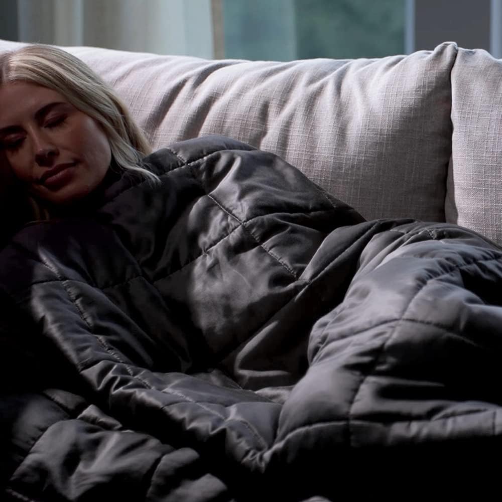 LUXOME 15lb Cooling Weighted Blanket Full Size Liberia Ubuy