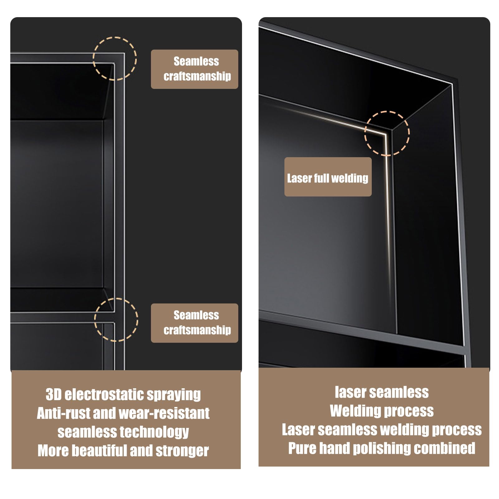 Doccia prefabbricata in acciaio inox - Mensola da bagno integrata senza acqua per shampoo e sapone Design senza piastrelle per un facile rinnovamento bianco h