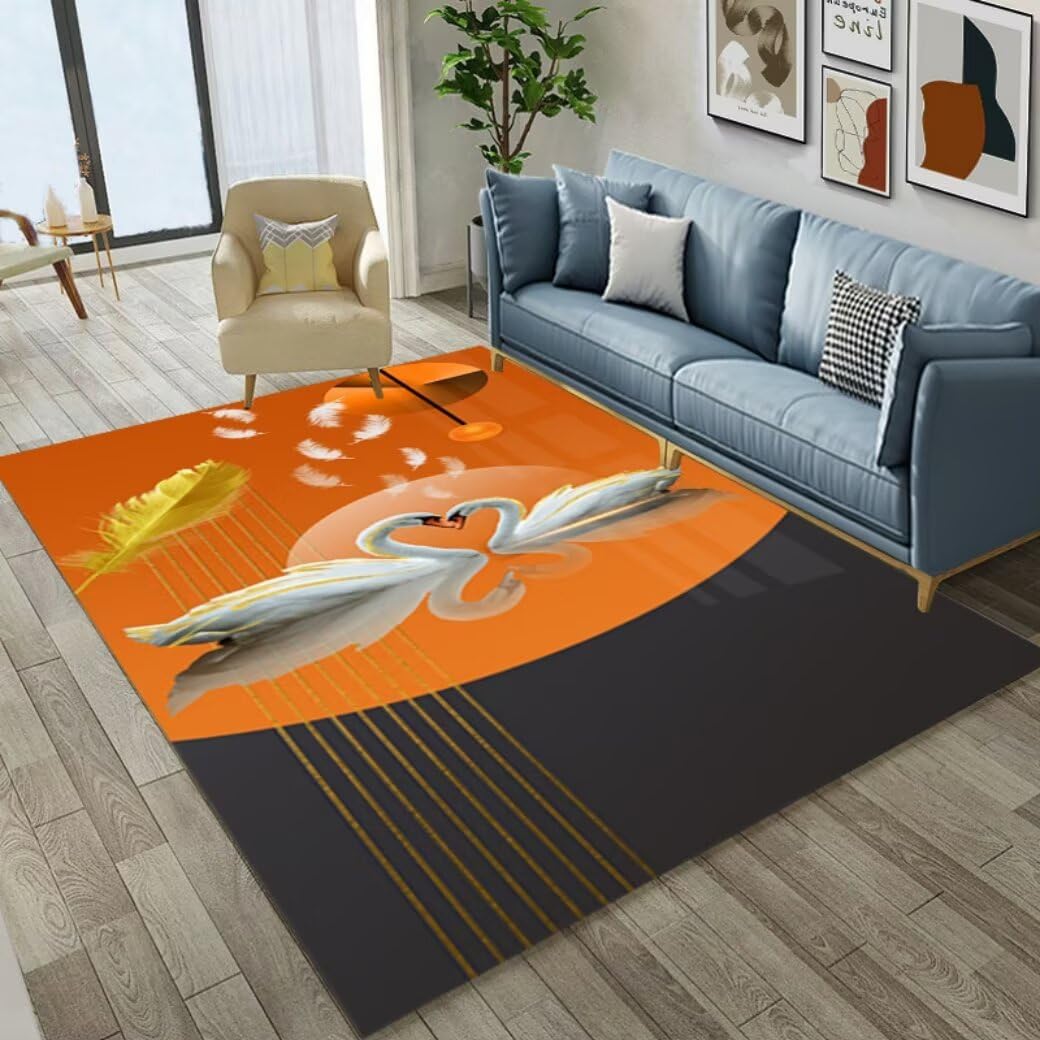 Tapis anti-glisse pour grand salon lavable et sécurisé pour enfants