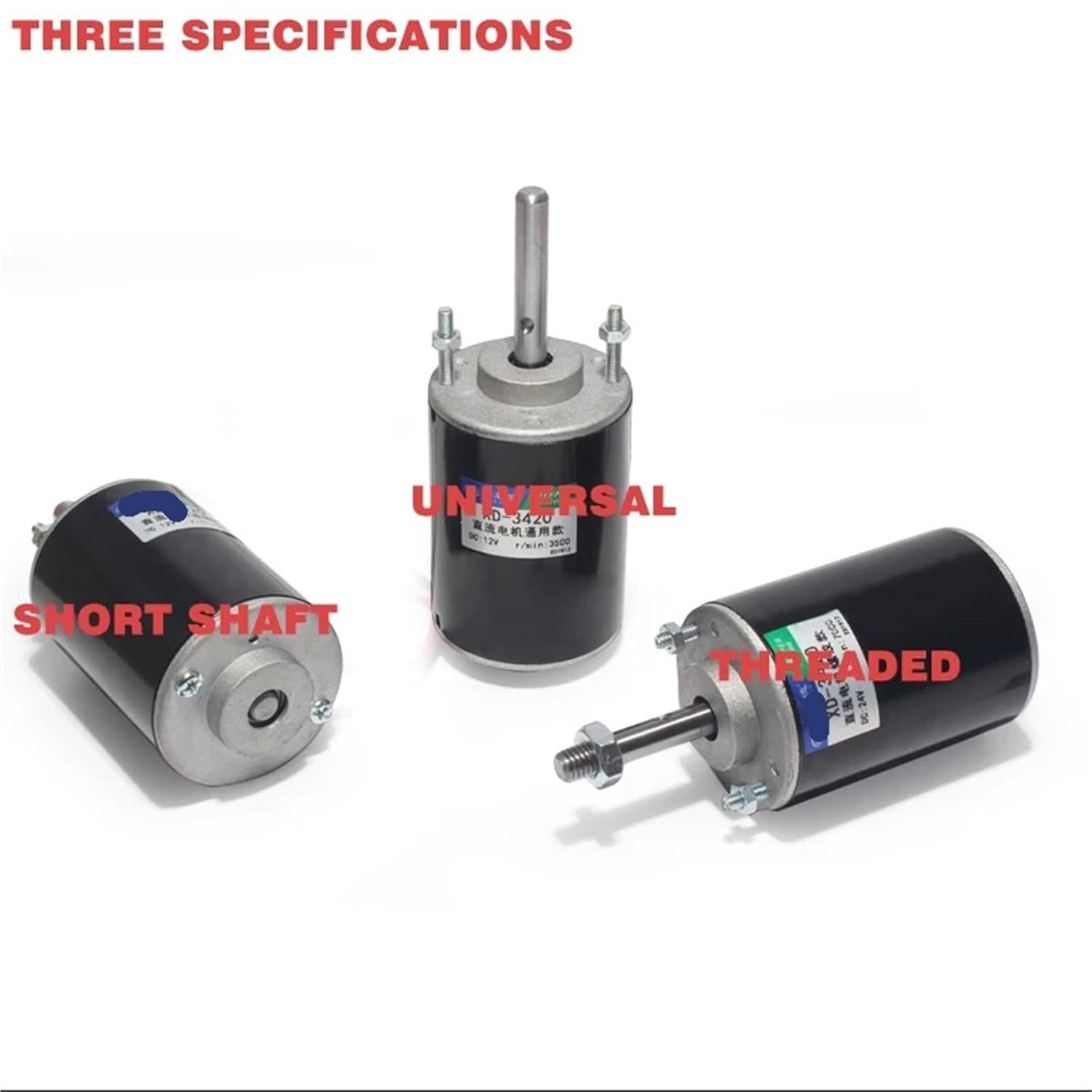 XD‑3420 30W DC Motor High Speed Motors 12/24V Permanent Magnet DC Motor High Speed CW/CCW