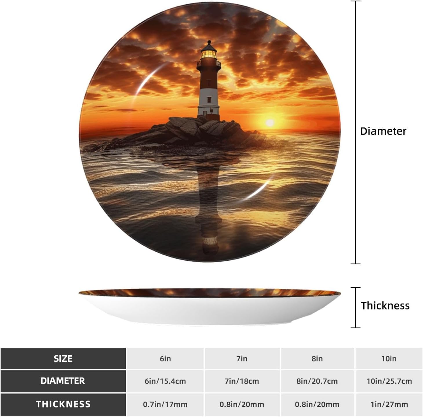 Decorative Plate Art Crafts Bone China Decorative Plate with Display Rack Souvenir Wall Decor Ceramic Ornaments Dinner Plates Ceramic Decoratives Plates for Home Office 10in