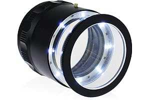 10X Illuminated Jewelers Loupe Magnifier for Enhanced Precision in Inspection