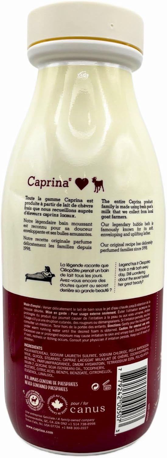 Caprina by Canus Fresh Goats Foaming Milk Body Bath, Original 27.1 oz (2)