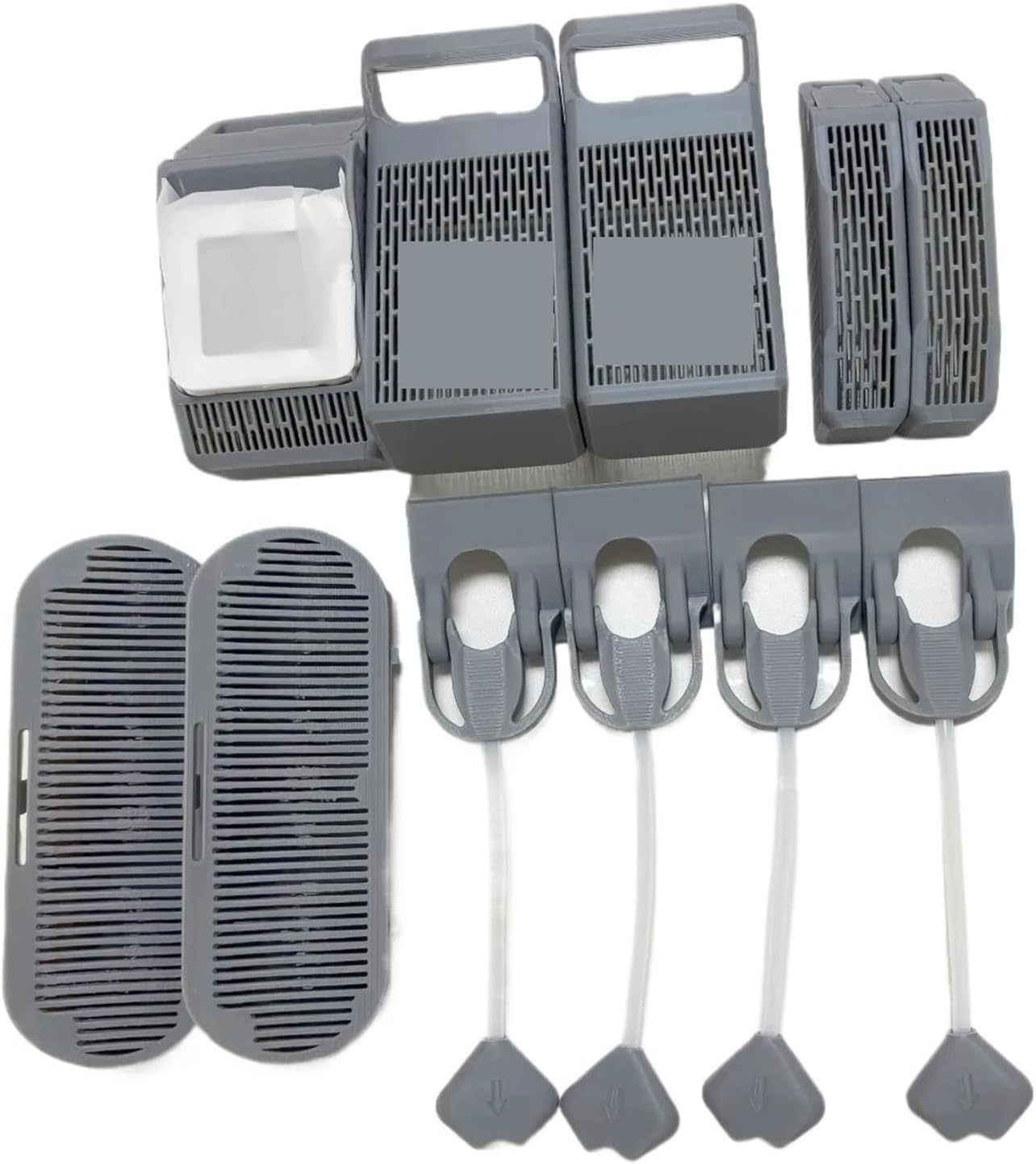 Compatible for Bambu Lab AMS Desiccant Box Set with Hygrometer & Cable Cover(Gray kit)