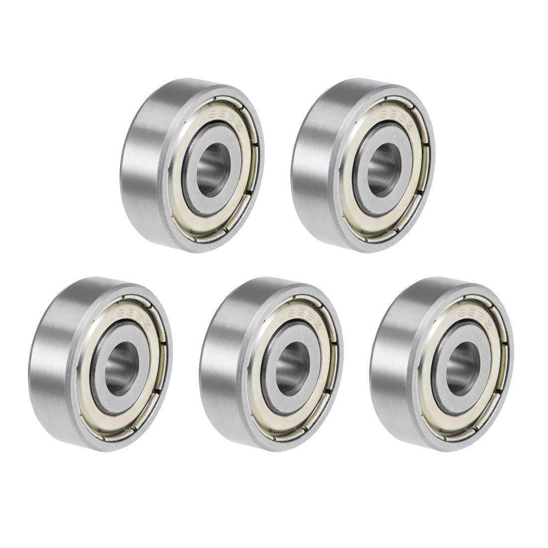 SHIVLAHERI 635ZZ Ball Bearings,Metal Double Shielded Miniature Deep Groove (5mm x 19mm x 6mm) Radial Bearings Robotics or DIY Projects 3D Printer (Pack Of-2)-picture-26