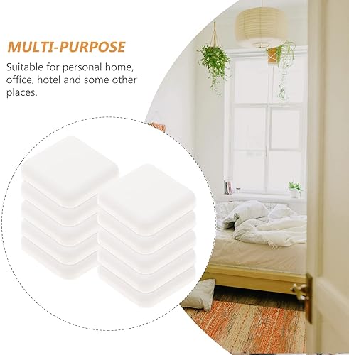 Miniatura 8 de Angoily 10 topes de puerta protectores de pared, protector de silicona para pomo de puerta, protector de pared, autoadhesivo, para paredes del hogar