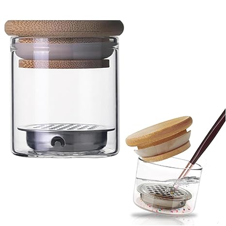 Nail Art Brushes Washing Cup, Nail Glitter Removal Cup, Monomer