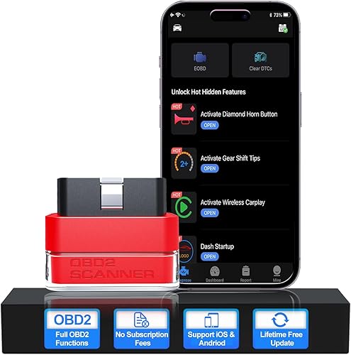 Tabscan OBD2 Scanner Diagnostic Tool for Porsche, Wireless OBD2 Car Scanner and 