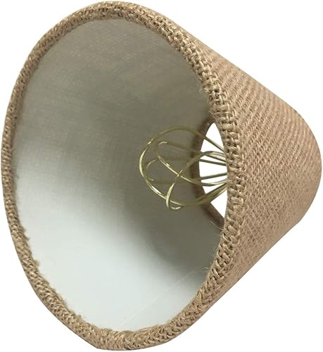 Miniatura 7 de Royal Designs, Inc. Lámpara de araña de tapa dura Empire Basic Shade CS-901-6WH, blanco, 4 x 6 x 5.5