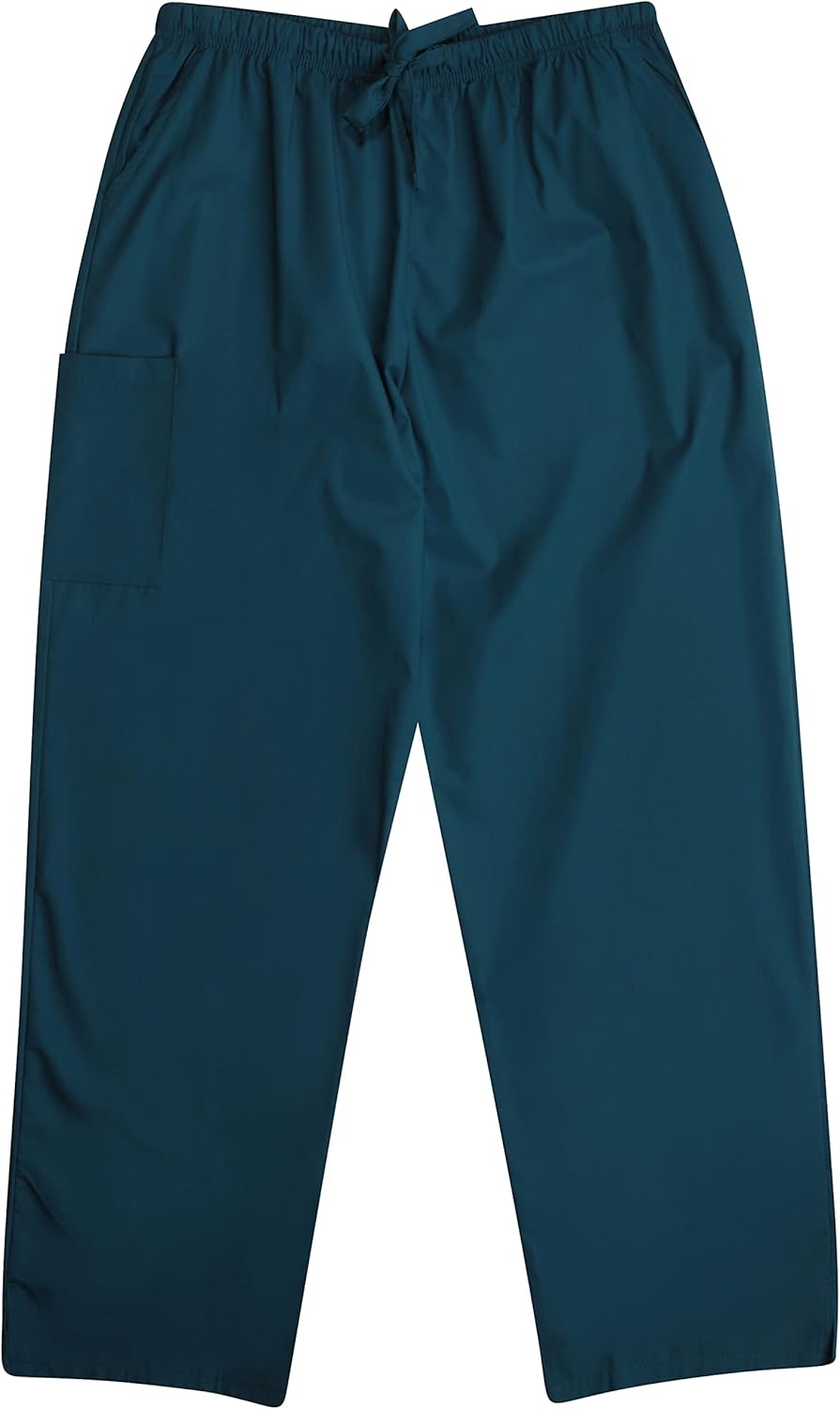 Tropi Men's Scrub Sets Uniforms for Men 6952-CARRIBEAN BLUE-XXXL - Image 3