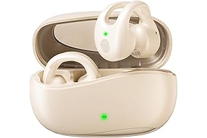 Wireless Open-Ear Bone Conduction Earbuds, Jiaxing Open Ear Clip Bluetooth Earphones for Smaller Ear Canals