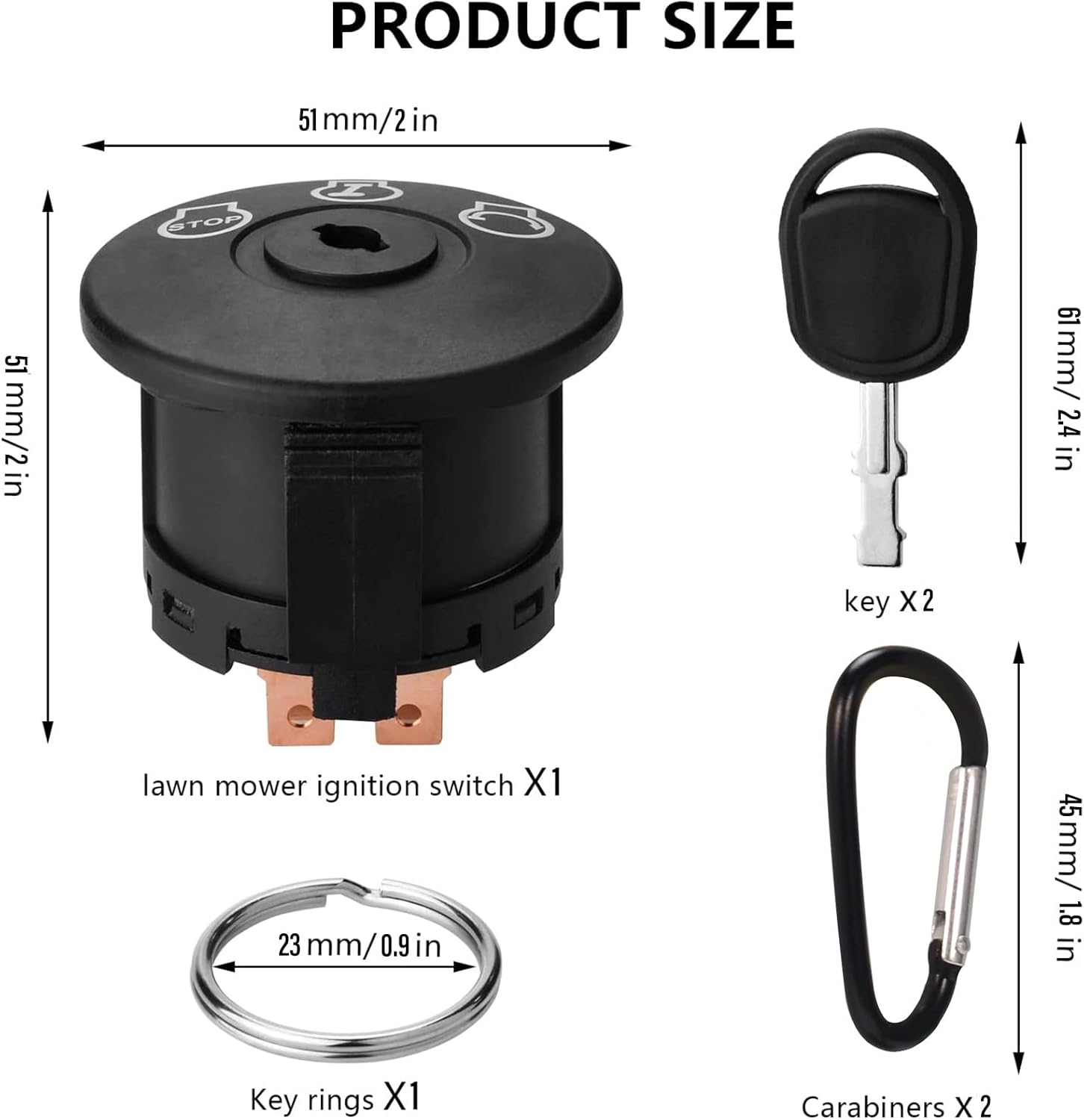 Contacteur à Clé MTD 72504659 - 725-04659 - Foto 12