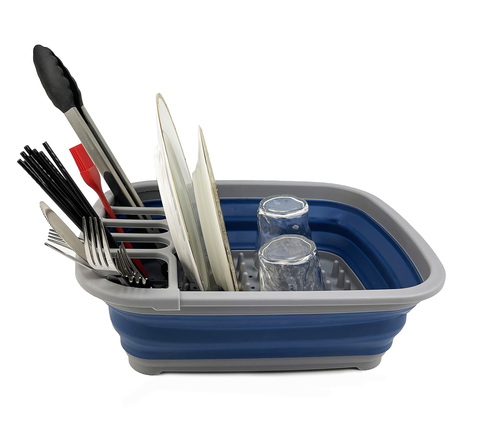 Égouttoir à Vaisselle Pliable Portable Pour Comptoir De Cuisine, Panier