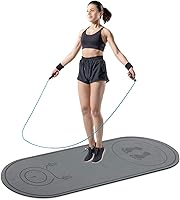 dofopo Jump Rope Mat 71x24 Inch Non-Slip Shock Absorbing Fitness Mat for Indoor Outdoor Home Gym Workouts