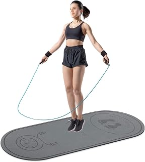 dofopo Jump Rope Mat 71x24 Inch Non-Slip Shock Absorbing Fitness Mat for Indoor Outdoor Home Gym Workouts