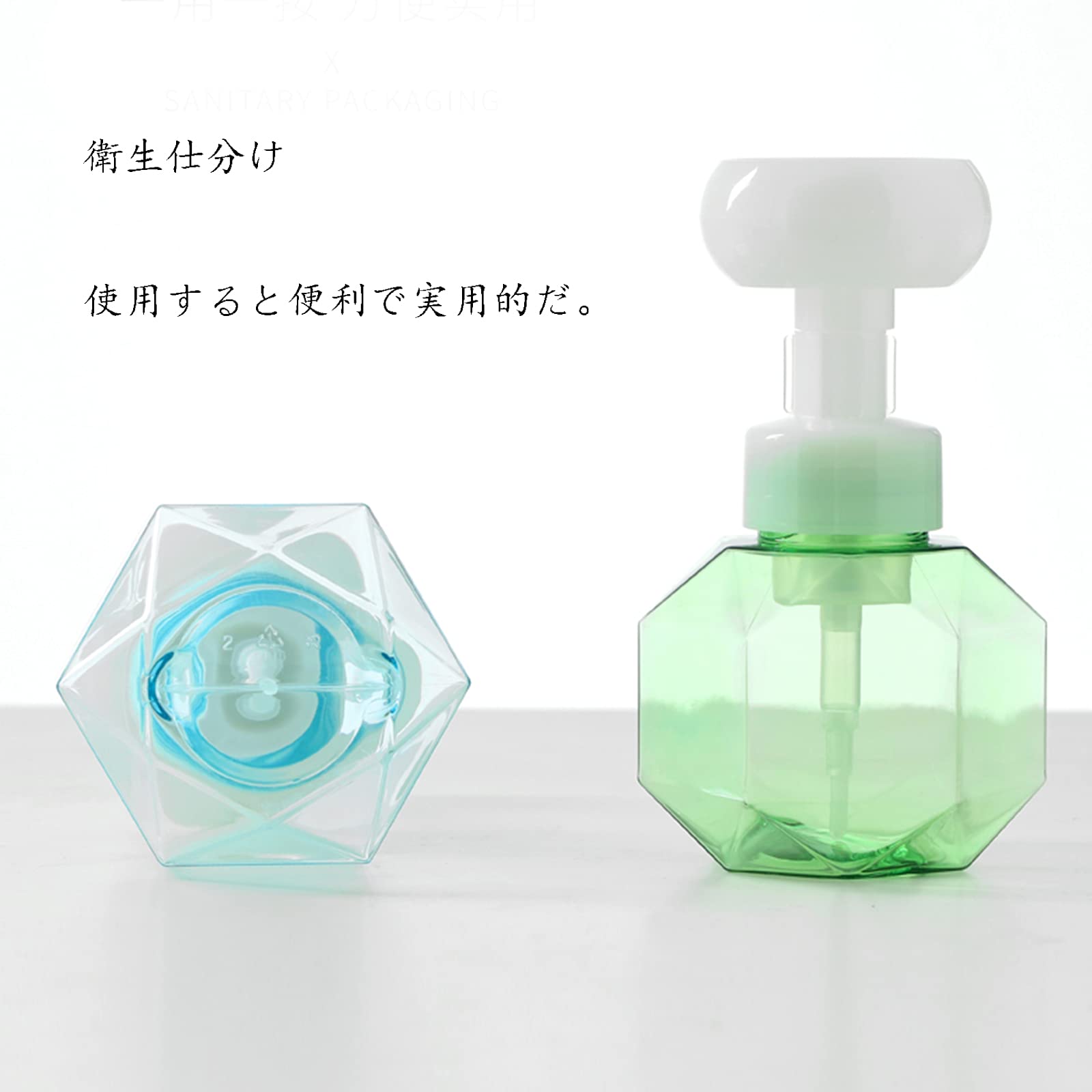 Amazon｜花型詰め替えボトル液体石鹸ディスペンサー花の形の泡泡ポンプ