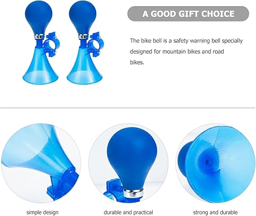 Miniatura 10 de Veemoon 2 bocinas de bicicleta para niños, bocinas de plástico para apretar, bocina de bicicleta para niños y niñas