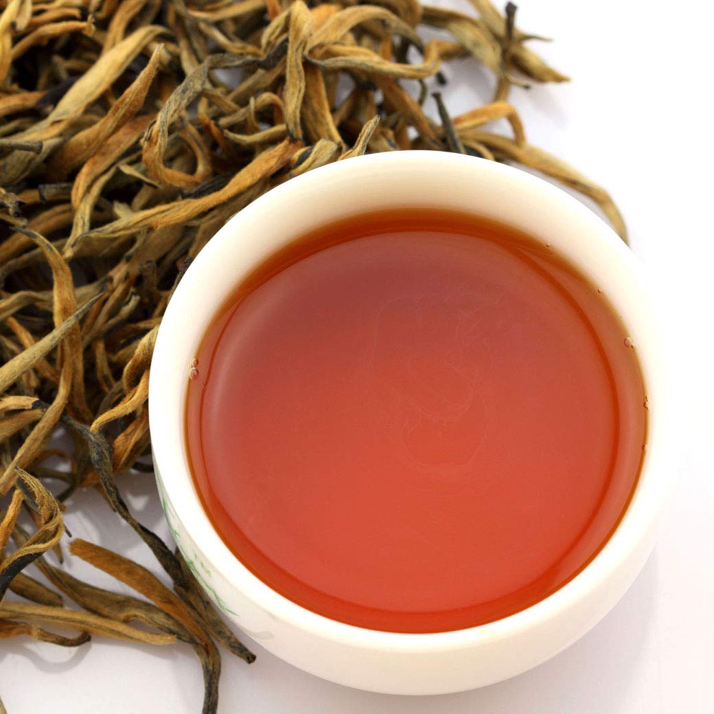 GOARTEA Schwarzer Tee - 500g 17.6oz Nonpareil Supreme Grade Yunnan Fengqing Golden Buds Dian Hong Schwarzer Tee - Dianhong Chinese Black Tea