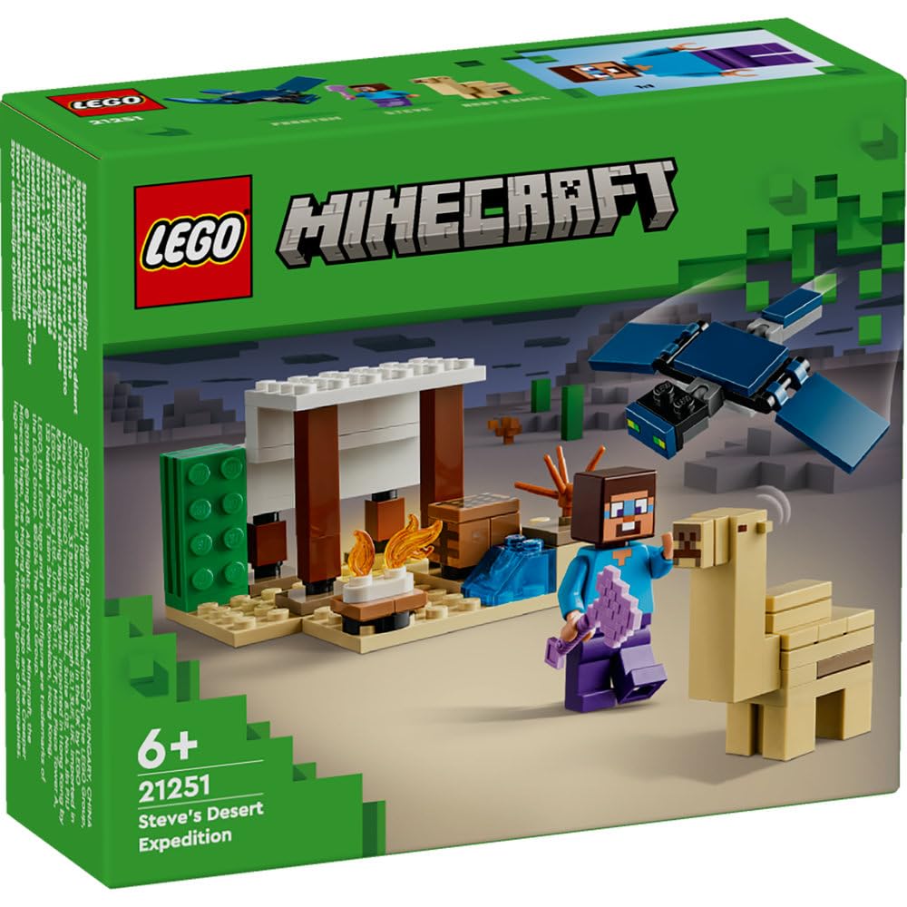 LEGO Minecraft Steve's Desert Expedition Building Toy Gift 21251