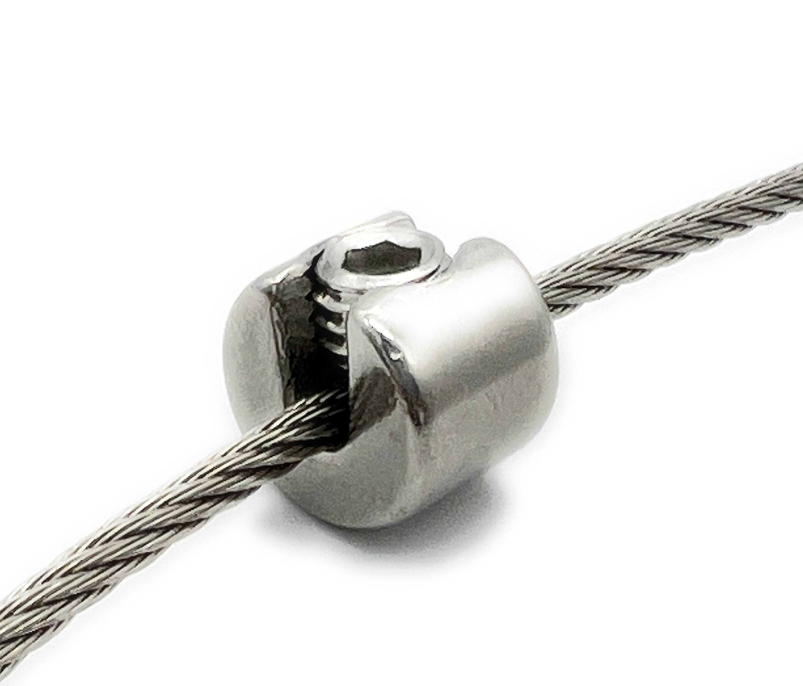Klemmstopper Stoppklemme Edelstahl V4A | Drahtseil Ø 3mm | 10 Stück | Größe und Menge WÄHLBAR | Drahtseilklemme Drahtklemme (Ø 3mm, 10 Stück)