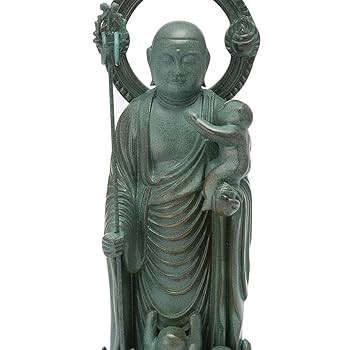 仏教美術　古銅青銅　水子地蔵尊　仏像　箱付　C　6038 仏教美術 古銅青銅 水子地蔵尊 仏像 箱付 C 6038