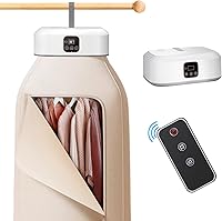 AdventureBuiltHomePerfected Portable Mini Clothes Dryer with Remote Control & UV Sterilization - Foldable Compact for Travel, RV, Apartment