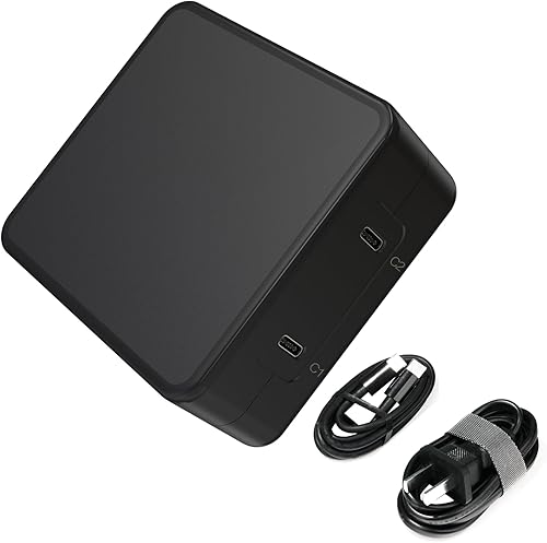 Buziba Cargador de batería USB-C de 100 W, adaptador de corriente de doble puerto, cargador rápido para DJI Mavic 3 SeriesAir 3AvataGoggles 2