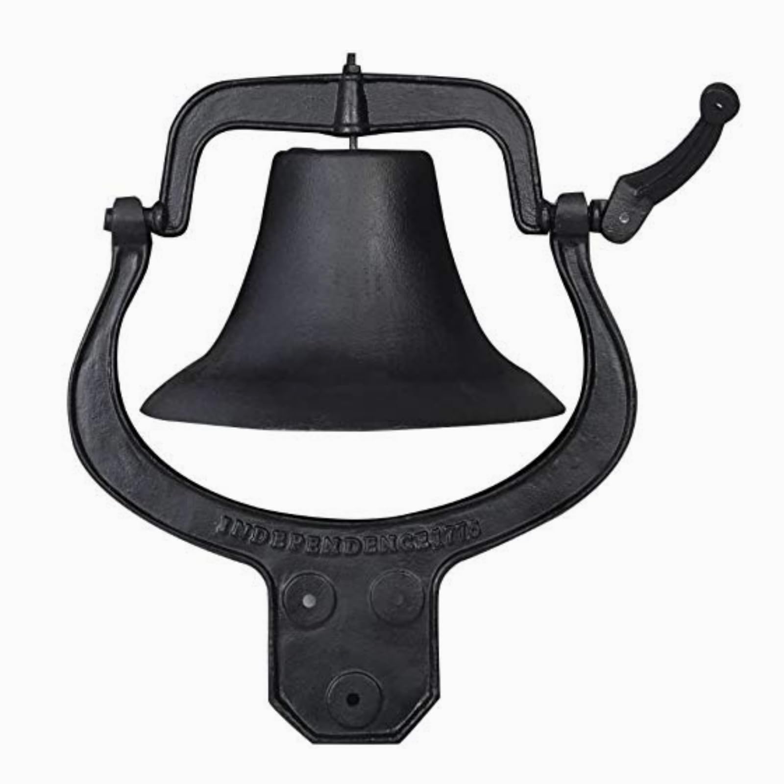 tonchean Campana de hierro fundido pesado para cena, estilo antiguo, estilo vintage, agitación manual, para jardín al aire libre, patio, granja, iglesia, escuela