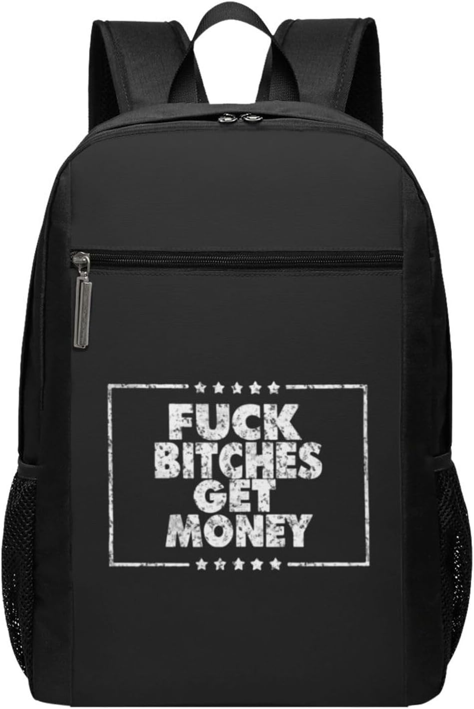Fuck Bitches Get Money Backpack College Funny Laptop Backpack for Men & Women Fits 17 Inch Notebook, Travel Anti Theft Slim Sturdy Laptops Backpacks, Gift