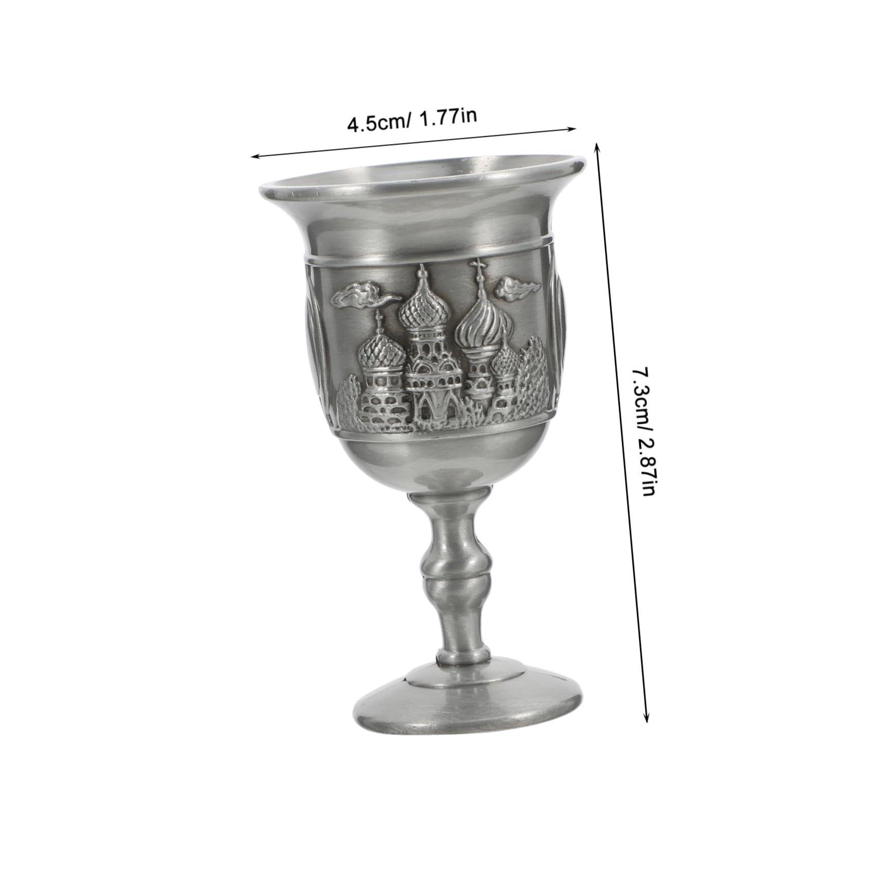 BRIGHTFUFU Creative Metal Goblet Chalice Retro Drinking Cup for Weddings Home Decor Medieval Style Art Craft for Wine Beer Unique Metal Craftsmanship