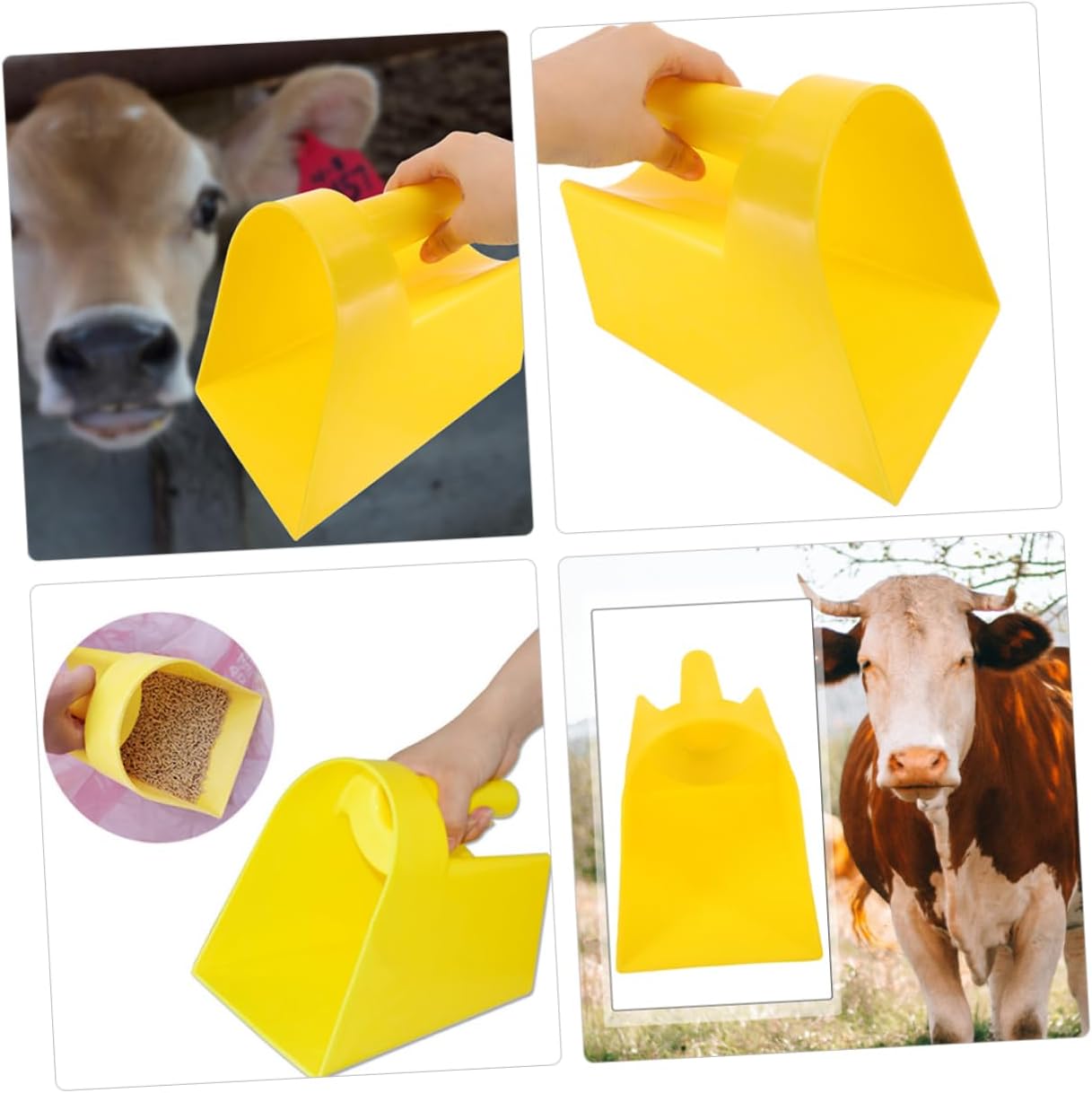 BESPORTBLE 6pcs Scoop for Livestock and Wear-resistant Farm Shovel Ergonomic Handle for Comfortable Grip for Feeding Goats Sheep and Pigs