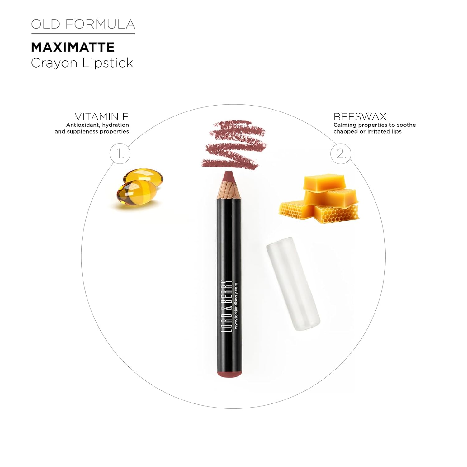 Lord & Berry MAXIMATTE Crayon Matte Lipsticks Intense Color With Soft & Creamy Touch Enriched With Vitamin E Hydrating Long Lasting Lipstick For Women, Vegan & Cruelty Free Makeup