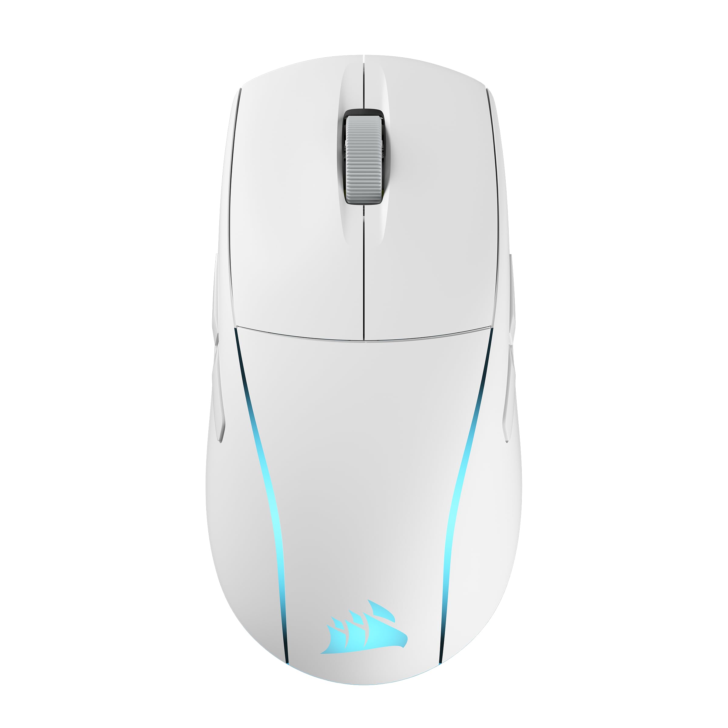 CORSAIR M75 Wireless RGB Ultra Lightweight Ambidextrous FPS Gaming Mouse – 2.4GHz Wireless, Bluetooth, USB – High Battery Life – 26,000 DPI – Swappable Side Buttons – iCUE Compatible – PC – White - White