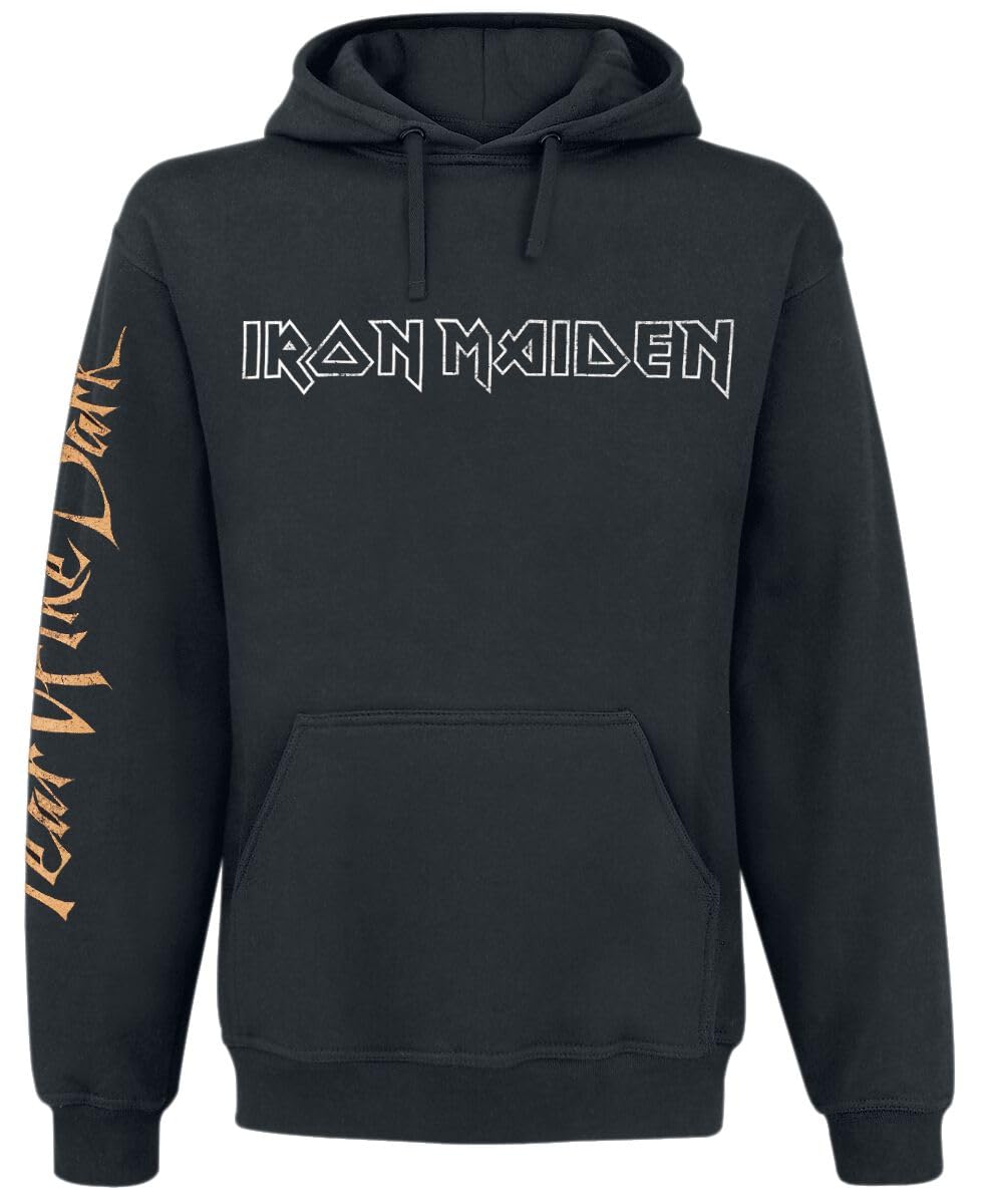 Iron Maiden Fear of The Dark Hombre Sudadera con Capucha Negro
