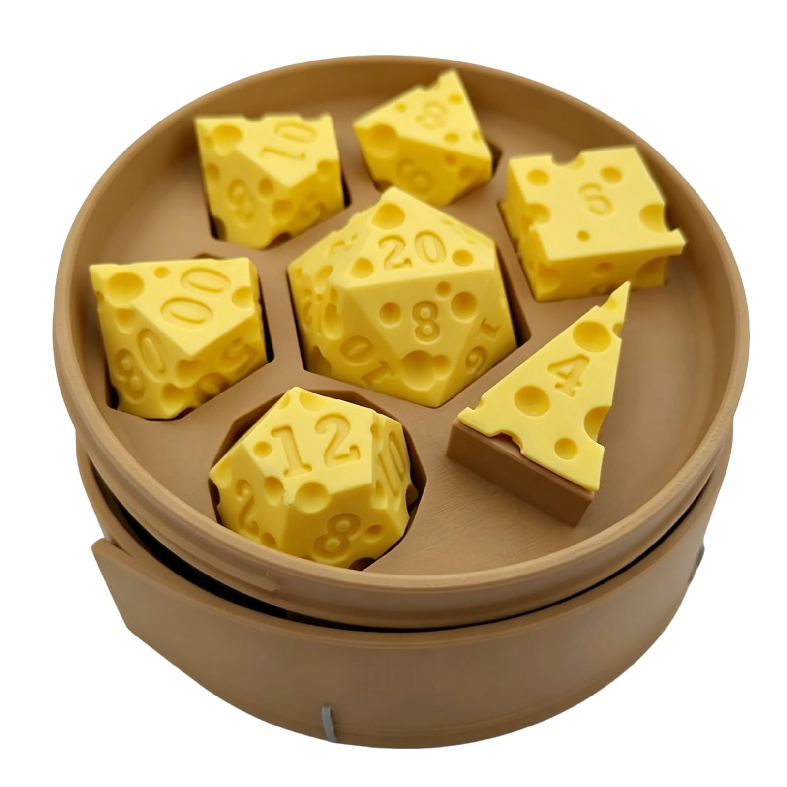 Irregular Cheese Dice toy Set for Dungeons & Dragons and Board Games — image 1