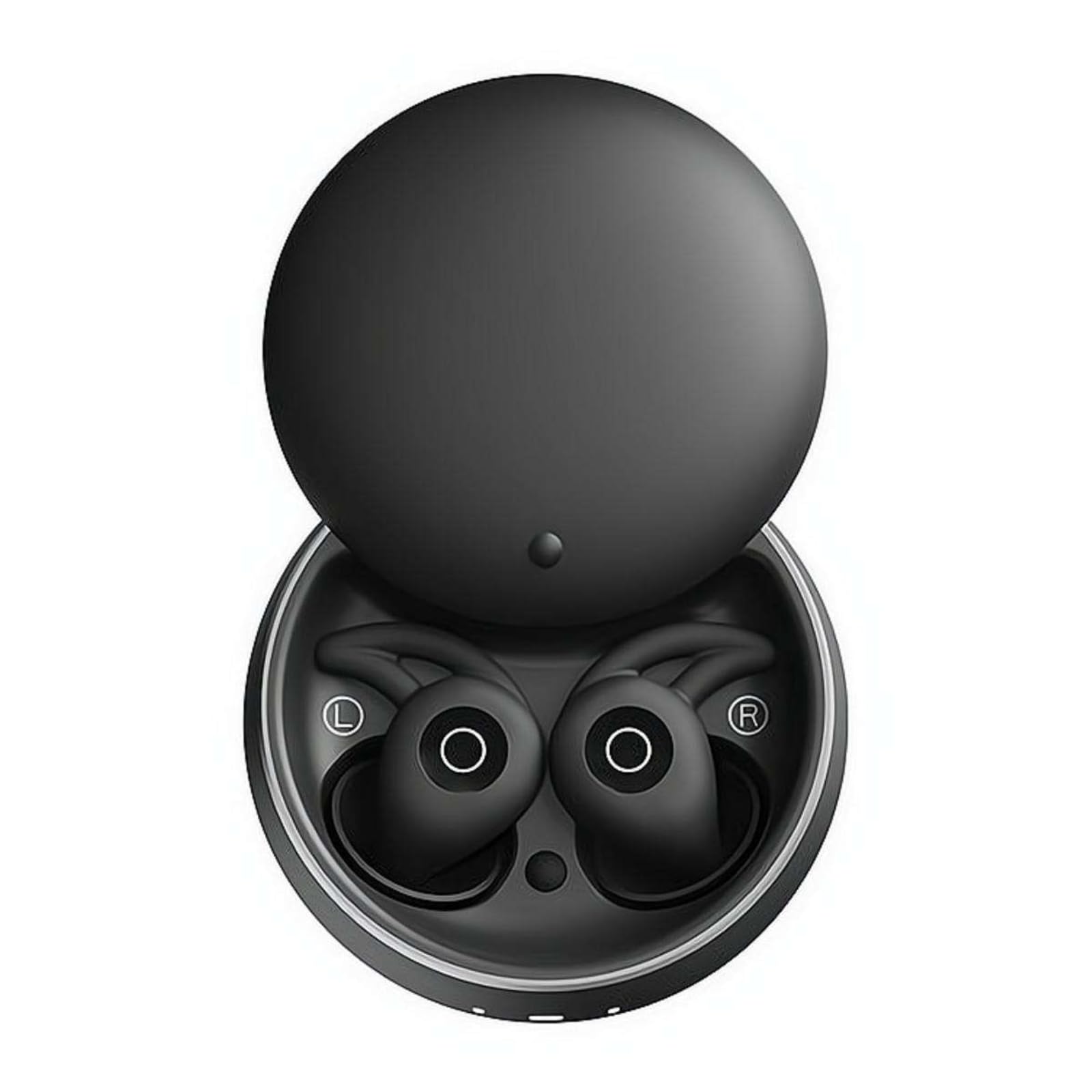 Auriculares Bluetooth compatibles con casco para dormir, auriculares inalámbricos con ajuste seguro de silicona, auriculares de aislamiento de ruido para navegación GPS y música, tiempo de