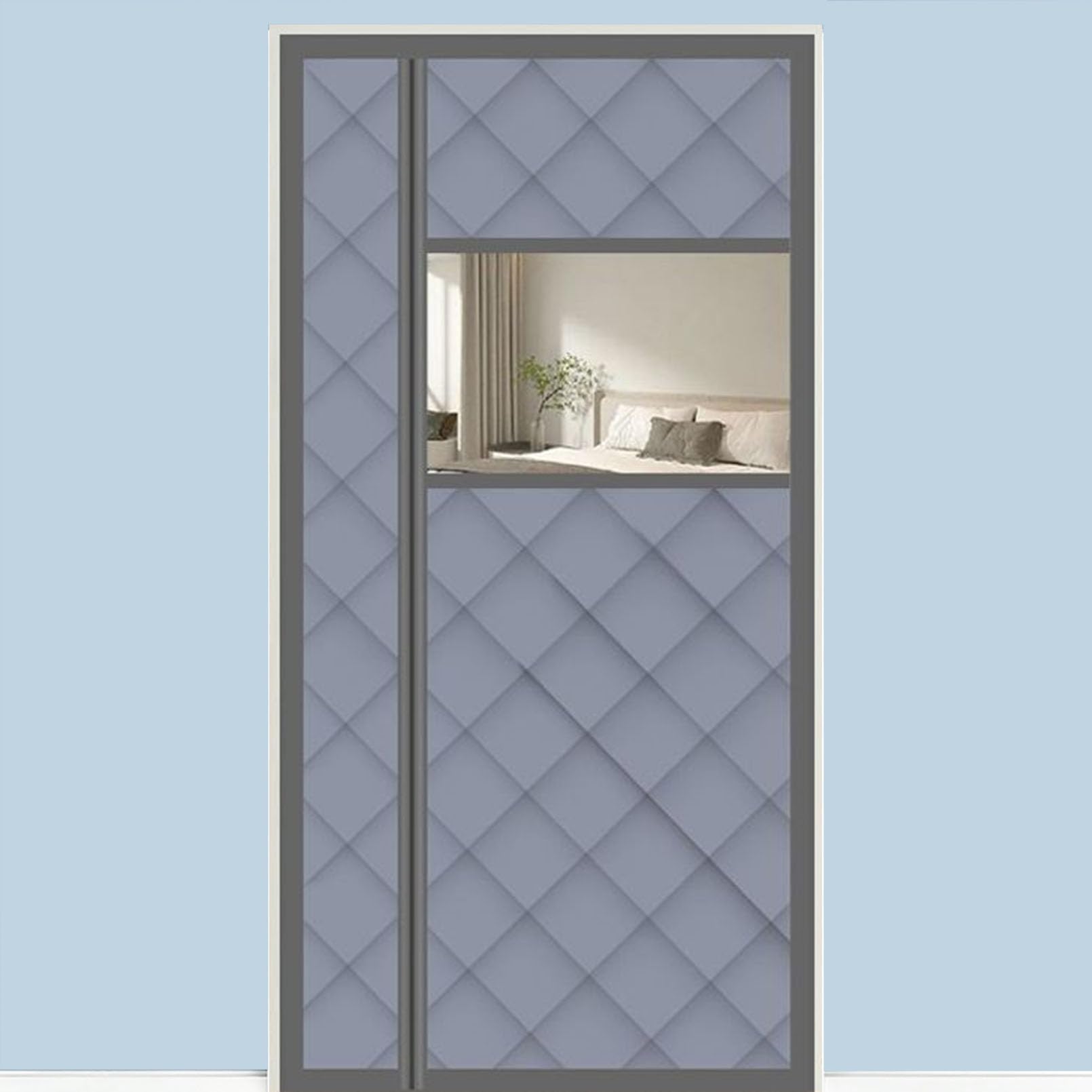 Rideau de protection thermique magnétique pour portes, épais, 100 x 220 cm