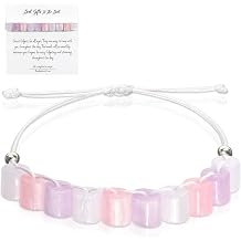 Fidget Anxiety Bracelet Jewelry Pink Purple Adjustable Mood Bracelet Resin Beaded Bracelet Fidget Strand Anxiety Bracelet Spinner Healing Handmade Gift For Women Jewelry Friend Party Birthday