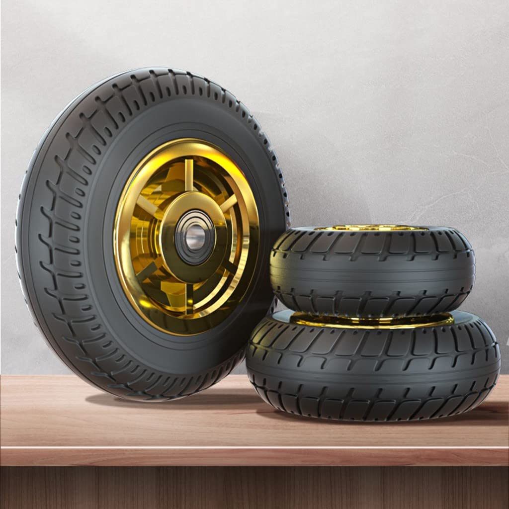 Sackkarrenrad 8In/200MM, Für 12mm Achse, Schwerlastrollen 300kg Grau Wagen Maschinen Rolle Transportrollen Schwerlastrollen 1,2,3,4
