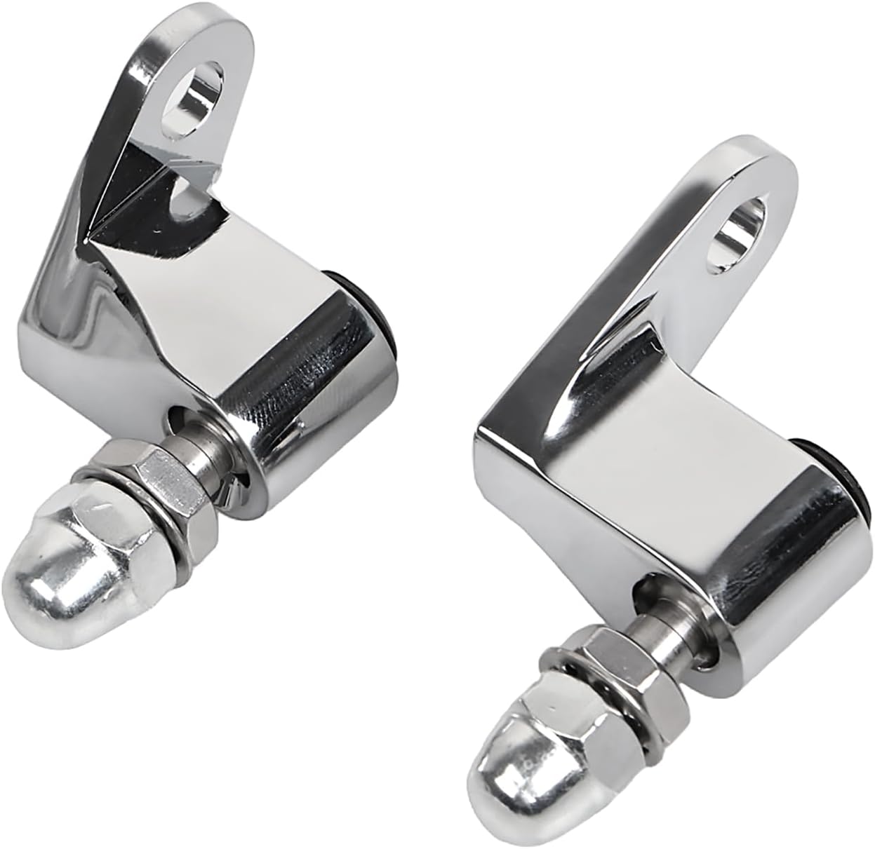 Chrome Aluminum Front Turn Signal Mount Bracket for Harley Softail Springer Fat Boy Dyna Wide Glide Super Glide 2003-2017 & Sportster 1986-2003