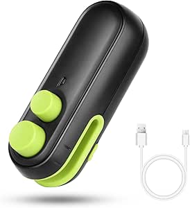 Sigillatore Sacchetti Mini USB - Termosigillatrice Portatile Con Taglierina Per Conservare Cibo E Snack - Foto 6