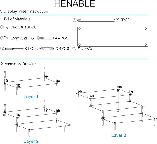 Miniatura 5 de Soporte organizador de perfumes de 3 niveles, soportes de exhibición de acrílico negro, estante de colonia para exhibición de postres para fiestas,