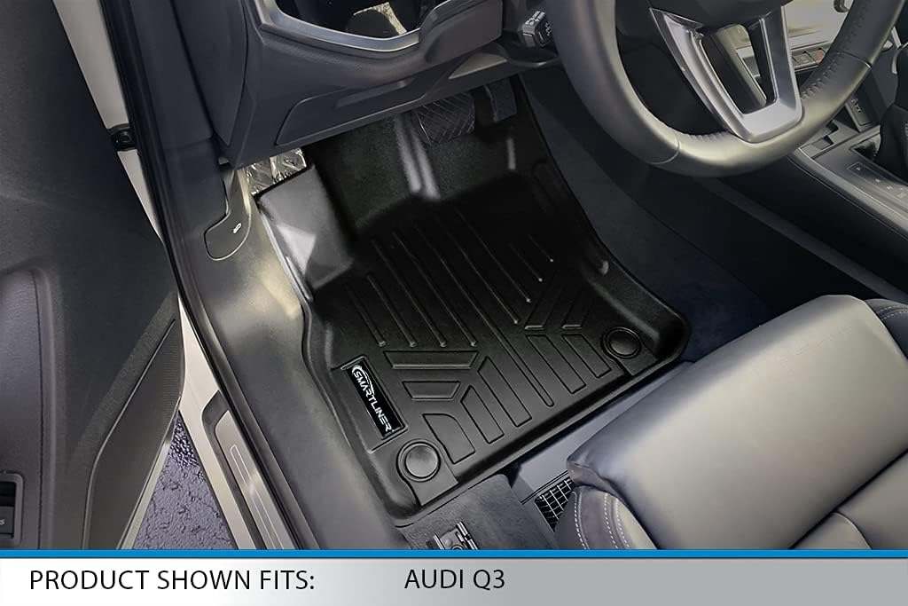 SMARTLINER Custom Fit 1st Row Floor Mat Liners Compatible with 2019-2025 Audi Q3