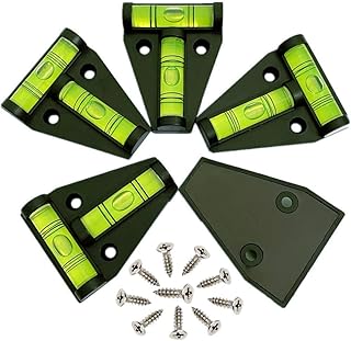 5Pcs Magnetic Bubble Level T Type Levels with Screws Magnetism/Screw Mounted Dual-use Bubble Spirit Levels