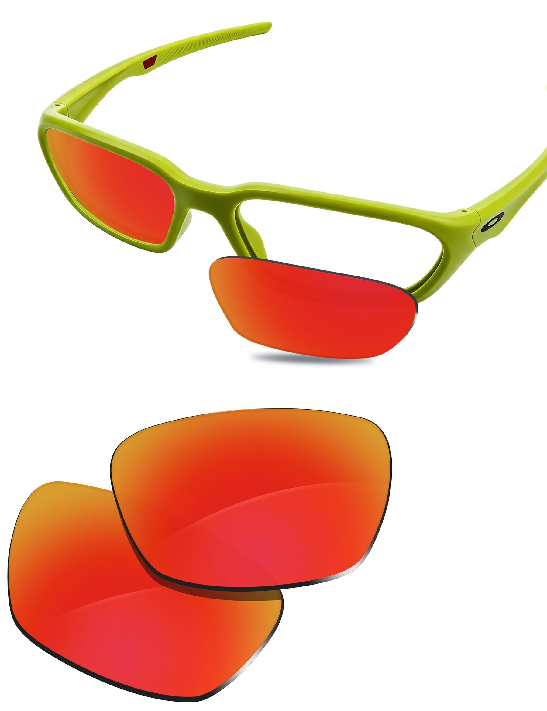100% Precise-Fit Replacement Sunglass Lenses Compatible with Oakley Terraforma OO9530 58mm