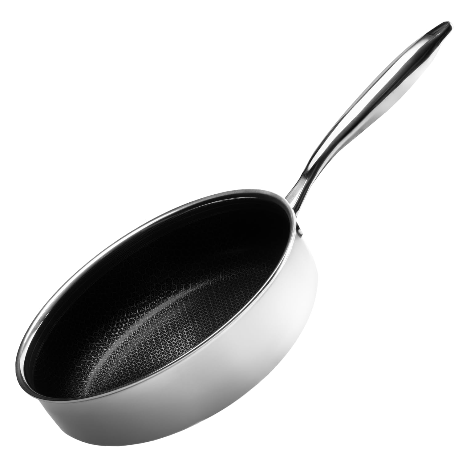Onyx Cookware Sautepfanne 26 cm 3,7 L – Tiefe Pfanne Induktion | Für alle Herdarten; kratzfeste Antihaft-Oberfläche; 3-Schicht Edelstahl/Aluminium; PFAS-frei; ofenfest bis 260 °C