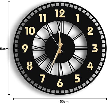 Wooden Vip Decorative Wall Clock With Aswood Modern Table Set