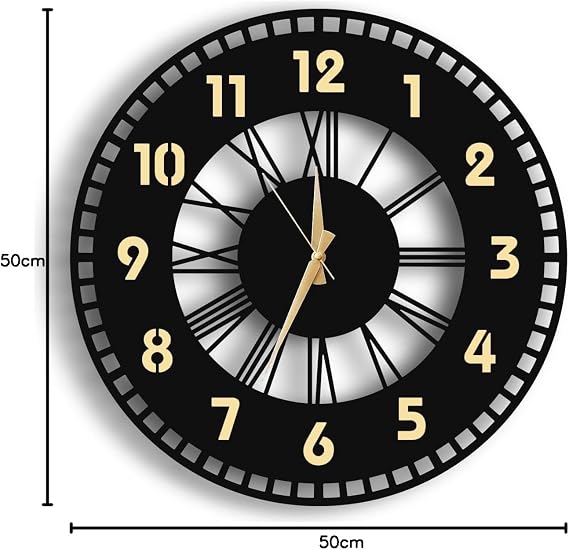 Wooden Vip Decorative Wall Clock With Aswood Modern Table Set