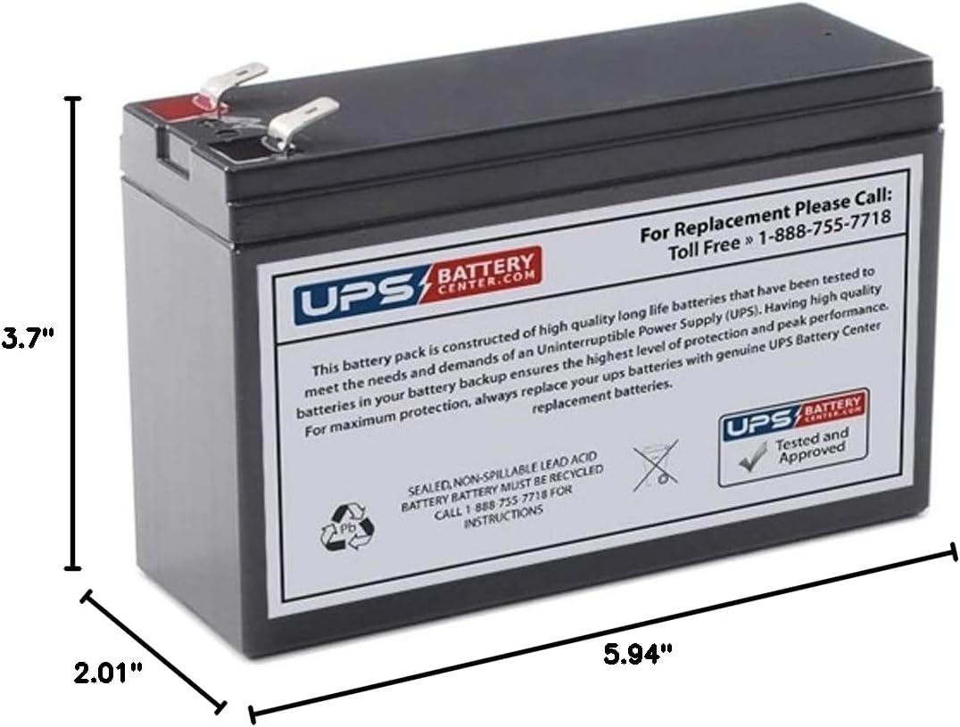 National NB12-5.5HR 12V 5.5Ah Sealed Lead Acid AGM VRLA Replacement Battery