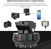 Vista 5 de Cabezal de bola de trípode panorámico motorizado de 2.4G, cabezal de inclinación panorámico motorizado automático con interfaz de liberación